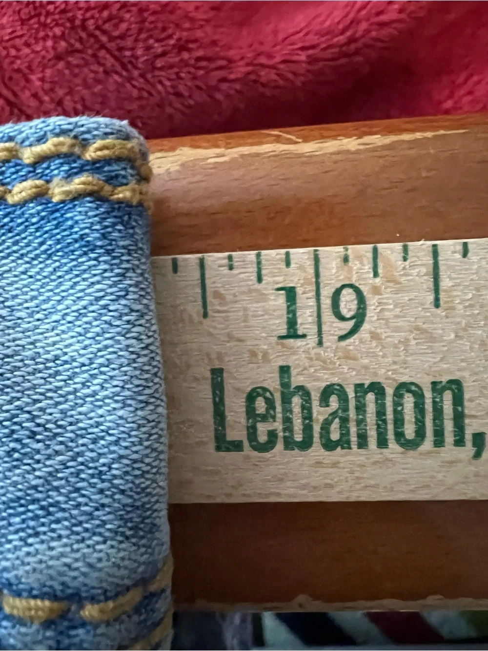 True Religion Denim with Red and Navy Logo